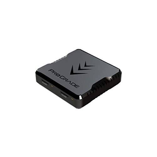 마이크로SD UHS-II Dual-Slot 메모리 카드 리더,리더기 by ProGrade 디지털 | USB 3.2 Gen 2 for 프로페셔널 Filmmakers,  사진작가&  컨텐츠 Creators