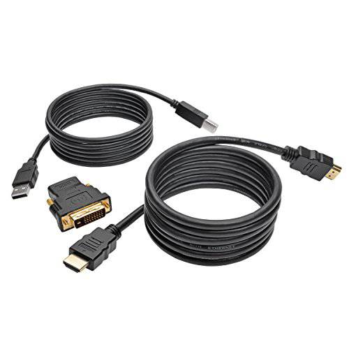 Tripp Lite 6ft HDMI DVI USB KVM 케이블 Kit USB A/ B 키보드 영상 마우스 6’ (P782-006-DH)