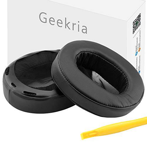 Geekria 이어패드 for MDR-1A, 1A-DAC 헤드폰 귀 Pad/ 귀 Cushion/ 귀 Cups/ 귀 Cover/ 이어패드 리페어 부속 (Black)