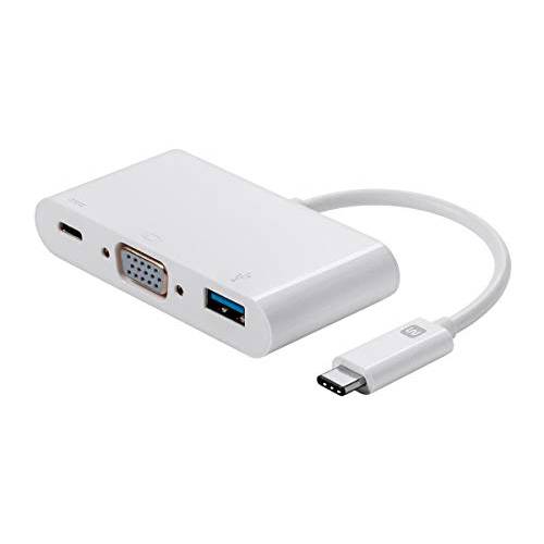 Monoprice USB-C to HDMI 어댑터 - 하얀, support Up To 10Gbps Data 율&  USB 3.1 초고속 - 시리즈