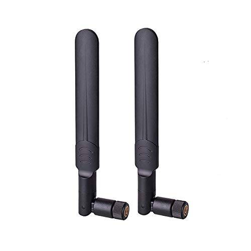 4G LTE 안테나, RHsia [2 Pack] 3G 4G LTE Dipole 안테나 와이드 스트랩 9dbi 700-2700Mhz Omni 방향지향성 안테나 with SMA Male 커넥터 for CPE Router, 액세스 Point, 무선 Rang Extender, IP 카메라 More