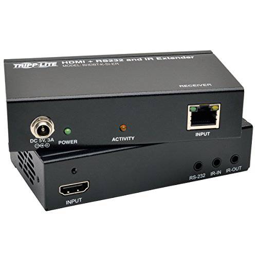 Tripp Lite HDBaseT HDMI Over Cat5e/ 6/ 6a 연장 Kit, Serial and IR Control, 1080p, Up to 500-ft. (150M) (BHDBT-K-SI-ER)