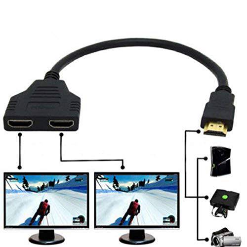 1080P HDMI 포트 HDMI 분배기 케이블 1 Male to 듀얼 HDMI 2 Female 분배기 케이블 어댑터 컨버터, 변환기 DVD 플레이어 PS3 HDTV STB and Most LCD 프로젝터