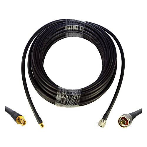 Proxicast 75 ft Low-Loss 동축 연장 케이블 (50 Ohm) - SMA Male to N Male 3G/ 4G/ LTE/ Ham/ ADS-B/ GPS/ RF 라디오 to 안테나 Surge Arrester 사용 (Not TV WiFi)