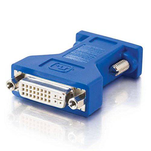 C2G 26957 DVI Female to VGA (HD15) Male 영상 Adapter, 블루