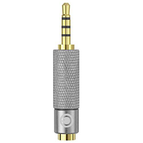 Geekria 아폴로 3.5mm 밸런스 Male to 2.5mm 밸런스 Female 오디오 Jack 변환기, 3.5mm (1/ 8inch) to 2.5mm, Male to Female Plug 변환기,  금도금 변환 커넥터 변환기