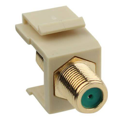 Construct 프로 Gold-Plated 3Ghz F-Connector Keystone (Ivory)