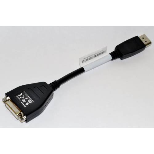 레노버 DisplayPort,DP To Single-Link DVI-D 모니터 변환기 케이블, FRU 43N9160