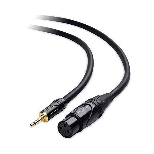 CableMatters (1/ 8 Inch) 3.5mm to XLR Cable(XLR to 3.5mm Cable) Male to Female 6 Feet