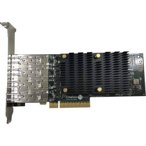 Chelsio T540-LP-CR 4-Port 1/ 10GbE, 작은 프로파일 UWire 변환기 with PCI-E x8 Gen 3, 32K Conn, SFP+ 커넥터