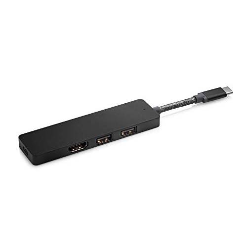 HP Elite USB-C 허브 with 90w USB-C Port and 충전 with USB-A HDMI Ports, (4WX89AA)