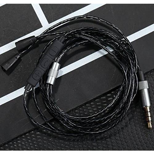OFC Upgrade 오디오 케이블 케이블 with 볼륨 조절 and 마이크 기능 for Sennheiser IE8, IE80, IE8i 이어폰