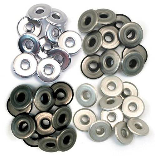 We R Memory Keepers 0633356415961 Eyelets& Washers Crop-A-Dile-Wide-Cool 메탈 (40 pieces)