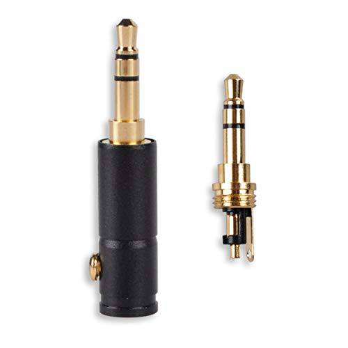 3.5mm 헤드폰 리페어 교체용 Adapter, Besmelody 3.5mm 스테레오 Male Jack 커넥터 3 기둥 1/ 8 Solder Type DIY 헤드폰,헤드셋 오디오 케이블