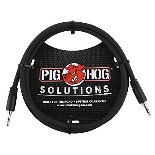Pig Hog PX-T3503 3.5mm TRS Instrument 케이블, 3 Feet