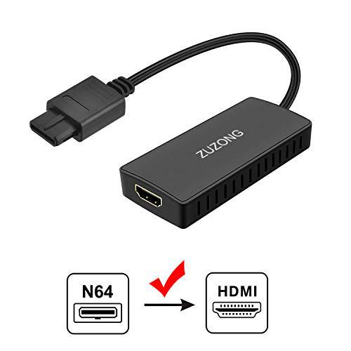 Nintendo 64 To HDMI Converter, HD Link 케이블 for N64, Nintendo 64 To HDMI 호환가능한 Nintendo 64/ 게임 Cube/ SNES