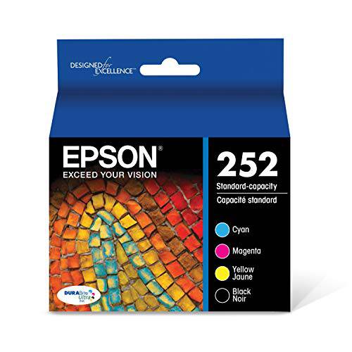 Epson T252120-BCS DURABrite 울트라 블랙 & 컬러 콤보 팩 스탠다드 용량 카트리지 잉크,프린트잉크,잉크토너 블랙 and 컬러 콤보 팩