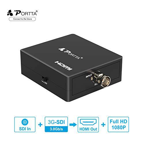 Portta SDI HD-SDI to HDMI 미니 변환기 컨버터 지원 1080p for 운전 HDMI 모니터