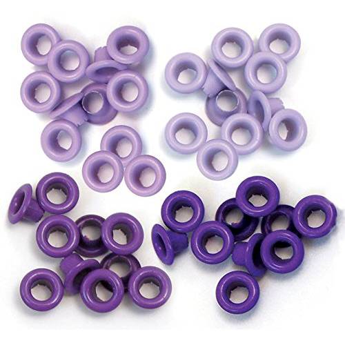We R Memory Keepers 0633356415794 Eyelets& Washers Crop-A-Dile-Standard-Purple (60 Pieces)
