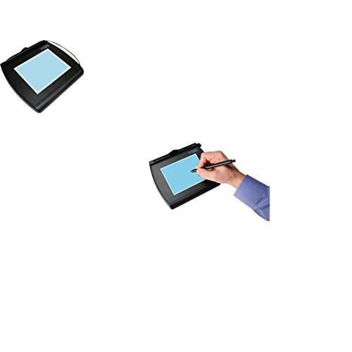 Topaz T-LBK766SE-BBSB-R SignatureGem LCD 4x5 Signature 캡쳐 Pad, 이중 Serial/ 가상 Serial via USB