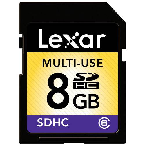 Lexar Multi-Use 8GB SDHC Flash 메모리 카드 (LSD8GBASBNACL6)