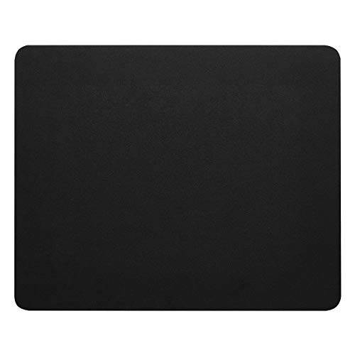 LONGKEY 마우스 패드 스탠다드 사이즈 9.4×7.8×0.12 Inch 컴퓨터 마우스 패드 with Neoprene Backing and Jersey 서피스 (Black) (1 Pack)