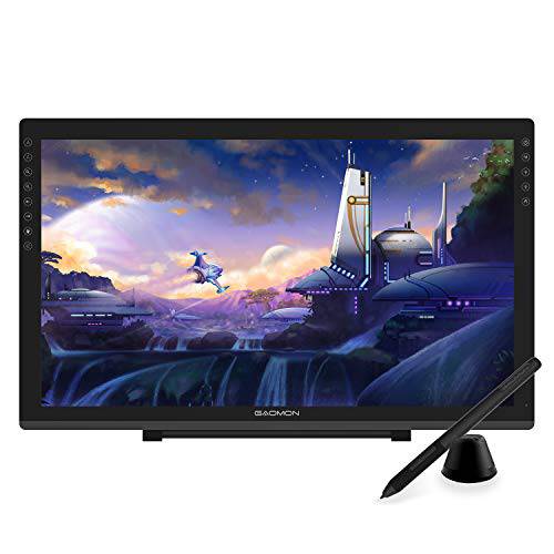 GAOMON PD2200 Full-Laminated Tilt-Support 92% NTSC 펜 디스플레이 with 8 터치 Buttons -21.5 Inch HD 드로잉 모니터 with 8192 패시브 펜 and 조절가능 스탠드