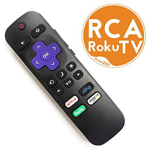 RCA ROKU TV 교체용 원격 w/ 볼륨 조절 and TV 파워 버튼