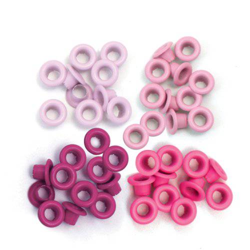 We R Memory Keepers 0633356415800 Eyelets& Washers Crop-A-Dile-Standard-Pink (60 Pieces)