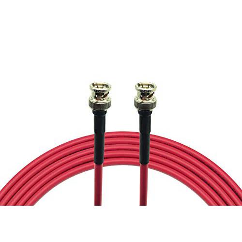 25ft AV-Cables 3G/ 6G HD SDI 미니 RG59 케이블, Belden 1855a, BNC-BNC - 레드