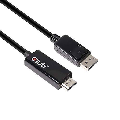 Club 3D CAC-1082 DisplayPort,DP 1.4 to HDMI 2.0B HDR 케이블, Male-Male 2 Meter/ 6.56 Feet