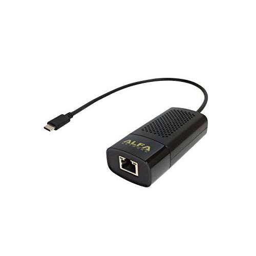 ALFA USB C to RJ-45 2.5 기가비트 랜포트, 지원 10/ 100/ 1000 Mbps and 2.5 Gbps. 모델 AUE2500C