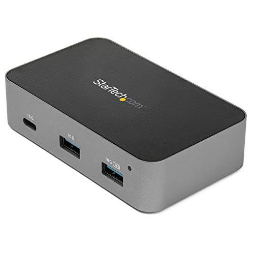 StarTech.com 4-Port USB C 허브 - USB 3.1 Gen 2 (10Gbps) - 3X USB-A& 1x USB-C - 강화 - 범용 파워 변환기 Included (HB31C3A1CS)
