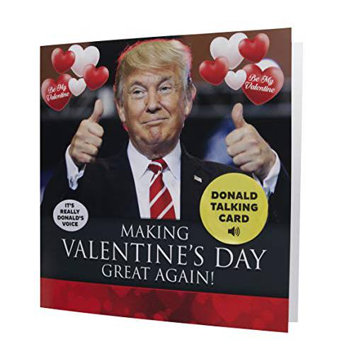말하는 Trump 발렌타인 카드 - Surprise Someone A 개인 Valentine Day 인사 From The 대통령 Of The 미국 - 포함 봉투