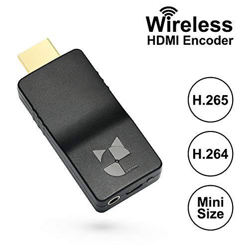 DDMALL  무선 HDMI 비디오 Encoder, 울트라 휴대용, H.265 H.264, 지원 RTMP, RTMPS, RTSP, TS, RTP, UDP, Multicast, Unicast, The 가장작은 와이파이 라이브 스트리밍 Encoder 유튜브, Facebook and More
