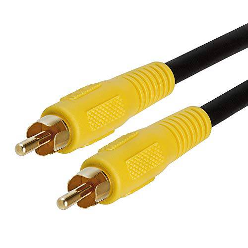 Cmple - 50FT RCA 서브우퍼 Cable(1 RCA Male to 1 RCA Male 컴포지트, Composite Audio/ 영상 Cord) S/ PDIF 동축, Coaxial,COAX 케이블, 디지털 AUD