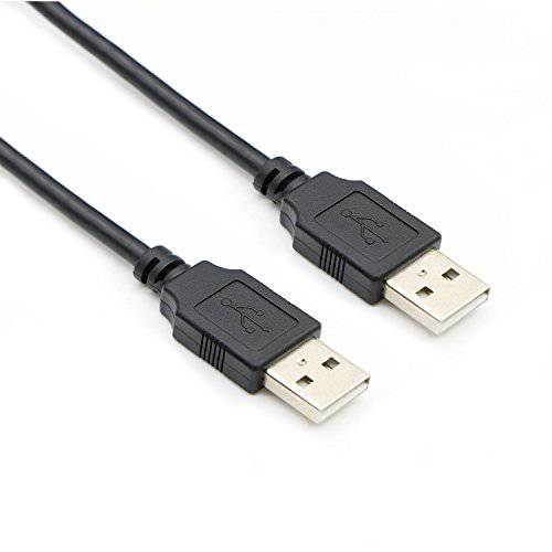 Pasow USB 2.0 Type A Male to Type A Male 연장 케이블 AM to AM 케이블 블랙 (25Feet/ 8M)