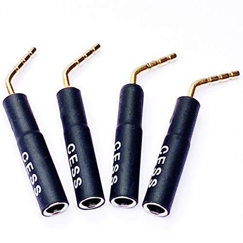 CESS-054 바나나 Plug to 핀 Plug Adapter, 2mm 스크류 Type 바나나 Plugs, 4 Pack