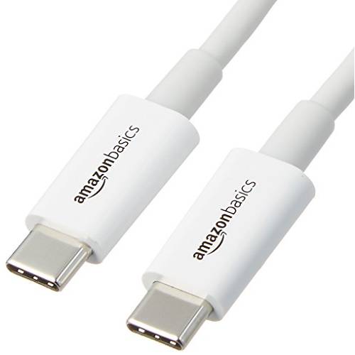 AmazonBasics USB Type-C to USB Type-C 2.0 충전 케이블 - 9 Feet 2.7 미터 - White