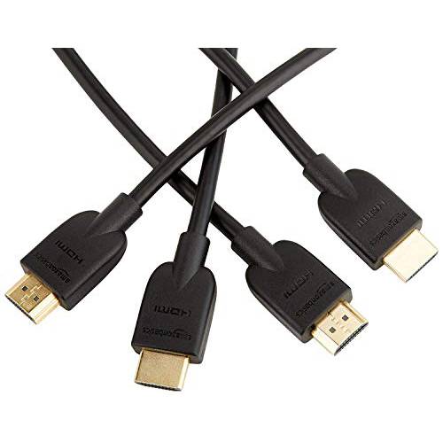 AmazonBasics 고속 HDMI 케이블 6 Feet 2-Pack