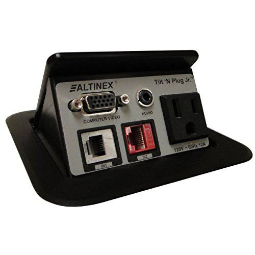 Altinex 틸트 N Plug HybridTNP-328 파워 Data 센터 - HDMI, VGA, Audio, RJ45, 2 x AC 파워