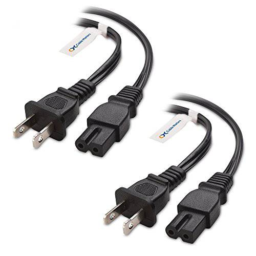 CableMatters 2-Pack 2 Slot 유극 파워 케이블 (2 Slot 파워 Cable) 10 Feet (NEMA 1-15P to IEC C7)