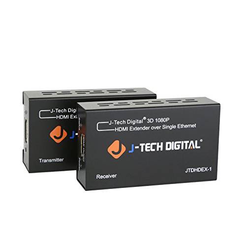 J-Tech 디지털 HDBaseT 4K@60HZ HDMI 연장 4K@60HZ 4:4:4, HDMI 2.0 Over 싱글 케이블 CAT5e/ 6A up to 230ft (1080P) 131ft(4K) support HDMI 2.0 18Gbps, HDR, HDCP 2.2, RS232, Bi-Directional IR