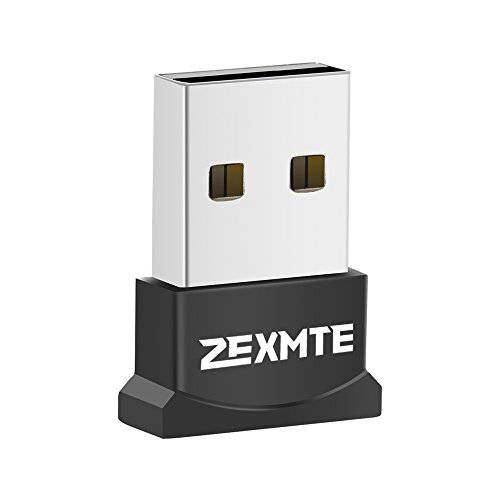 ZEXMTE USB 블루투스 변환기 for PC, 블루투스 4.0 USB 변환기 무선 동글 변환기 호환가능한 with PC 데스트탑 and 컴퓨터 with 윈도우 10 8.1 8 7 Vista XP