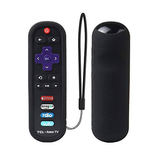 TCL Roku RC280 원격 케이스 SIKAI 실리콘 충격방지 보호 커버 for Roku 3600R/  TCL Roku RC280 TV 원격 [RoHS Tested Material] Skin-Friendly Anti-Lost with 원격 루프 (Blue)