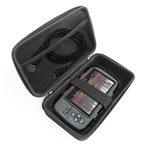 FitSand 하드 케이스 for 스텔스 캠 SD 카드 리더,리더기 and 뷰어 with 4.3 LCD 스크린 운반용 여행용 지퍼 EVA 박스