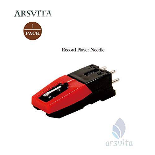 Arsvita LP레코드 플레이어 Needle, 다이아몬드 스타일러스 교체용 for Turntable, LP, Phono/ 축음기 (2 Pack)