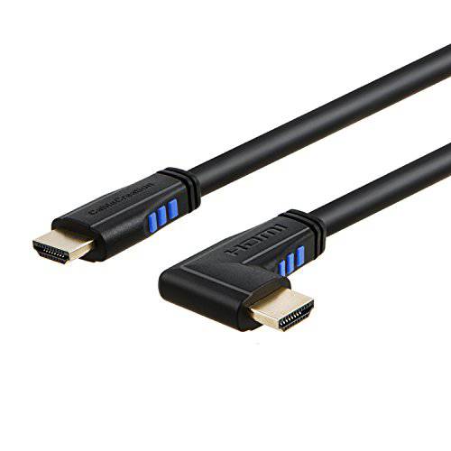 HDMI 케이블, CableCreation 6 Feet Left 앵글 90 도 버티컬 Left 4K HDMI 2.0 케이블, 지원 4K 울트라 HD, 3D Video, Ethernet, 오디오 리턴 Channel, 블랙
