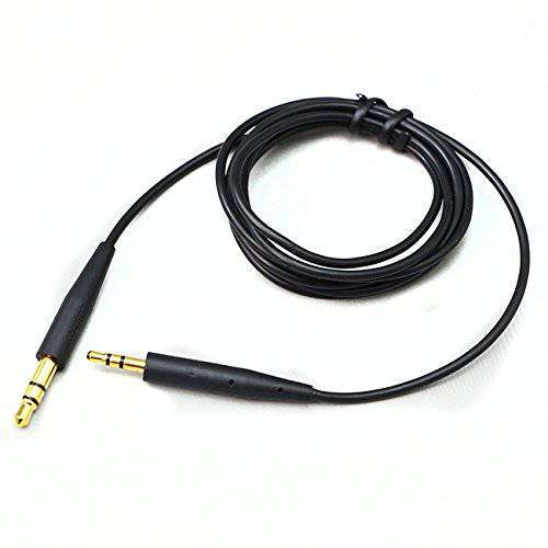 교체용 헤드폰 오디오 케이블 케이블 Line for Bose SoundTrue Soundlink QC25 QC35 OE2 헤드폰,헤드셋 (Black)