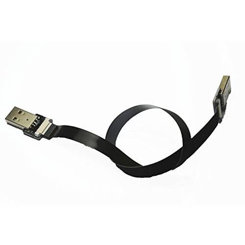 롱 블랙 FFC USB FPV 플랫 슬림 Thin 리본 FPC 케이블 스탠다드 USB A to 스탠다드 USB A 동기화 and 충전 (80CM)